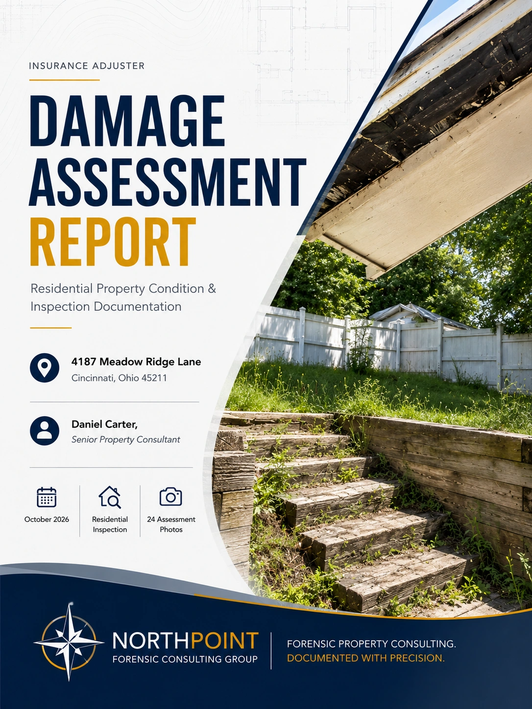 Insurance Adjuster Damage Assessment cover