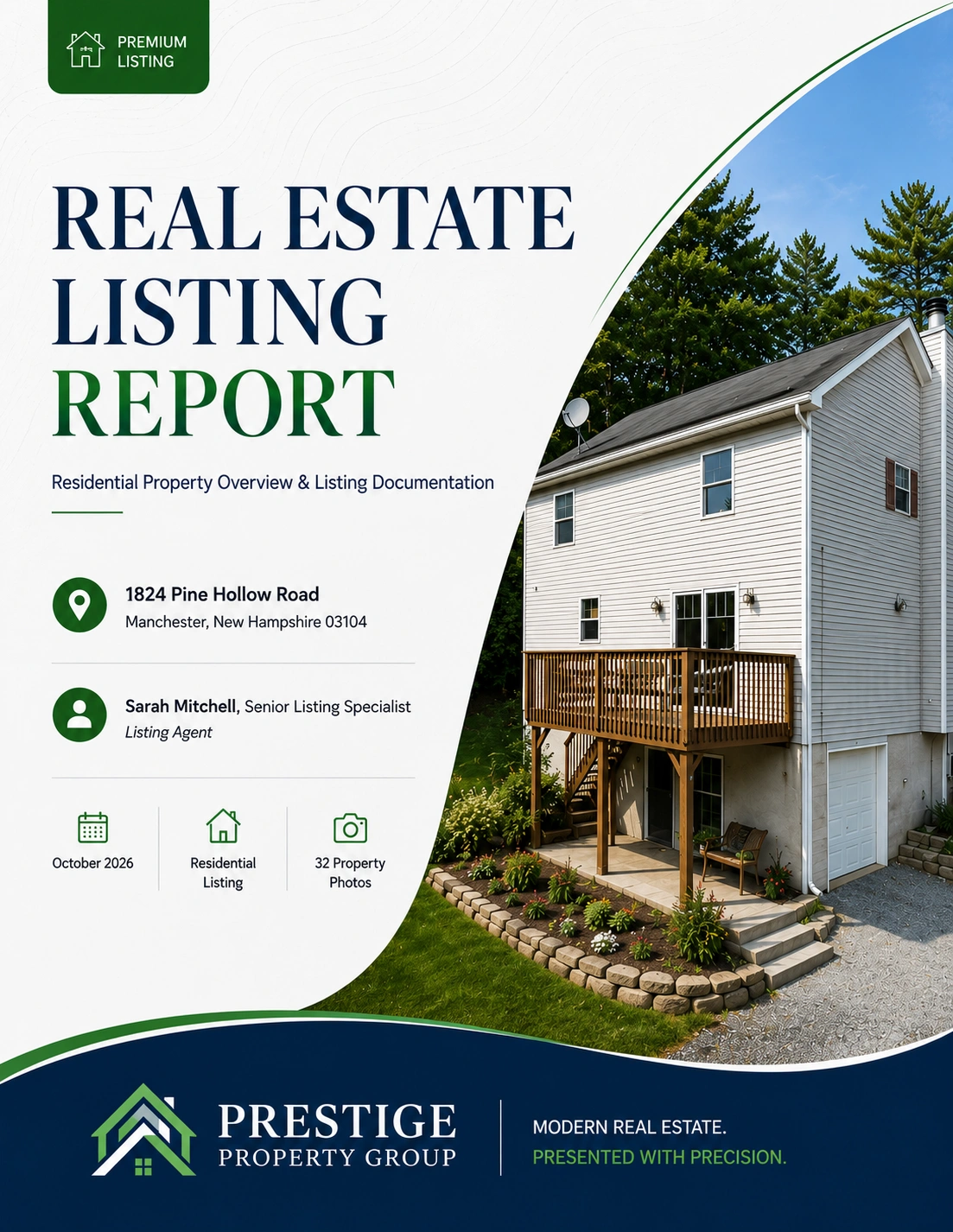 Real Estate Listing Report cover