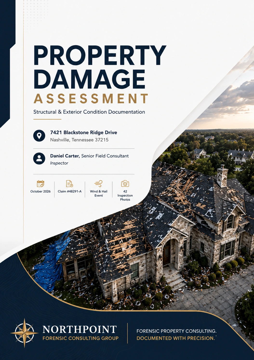 Roofing Damage Report cover